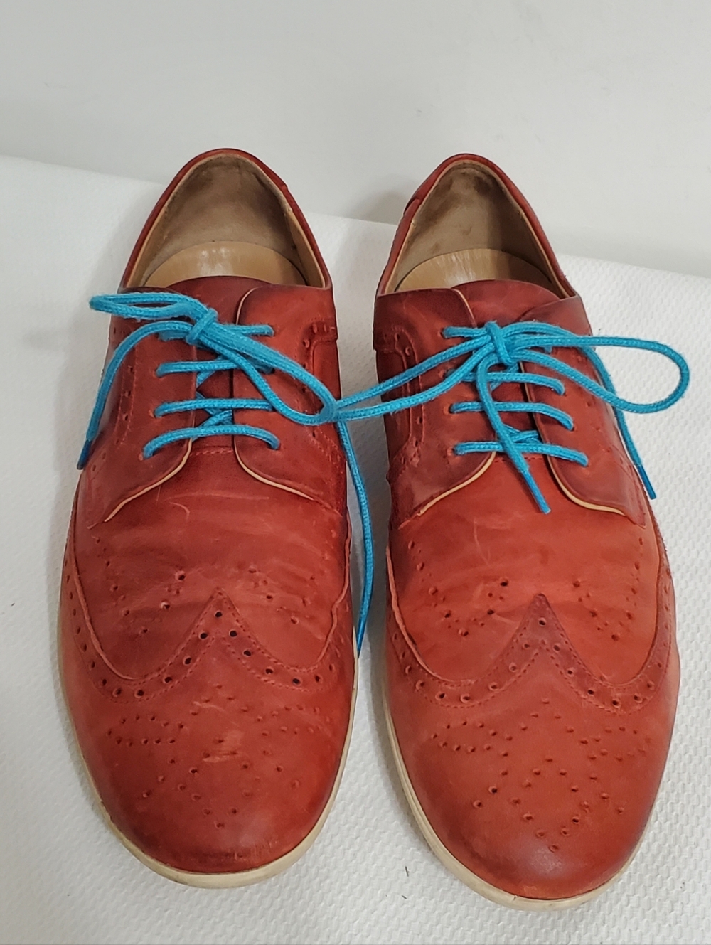 John Fluevog Flight BLQ Mens Wingtip Oxford Shoes Size 10
